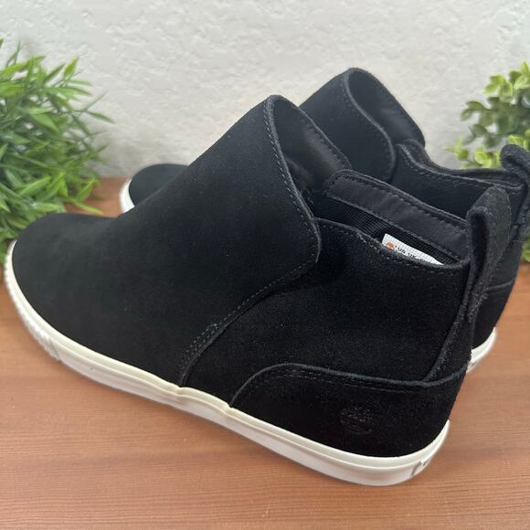 Timberland Women's Skyla Bay Pull On Black Suede Boots Size 10 - Picture 5 of 8